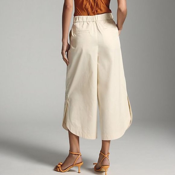 Anthropologie Cream Ankle Pants - Picture 2 of 6